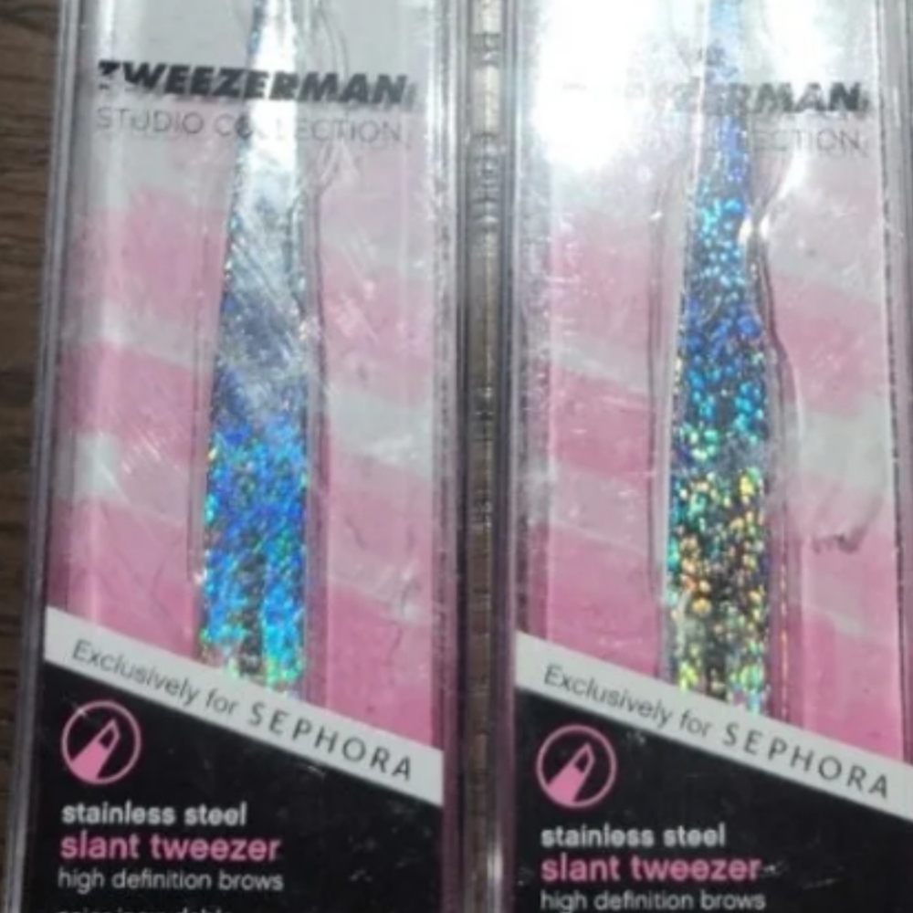2 tweezerman slant tweezers for sephora